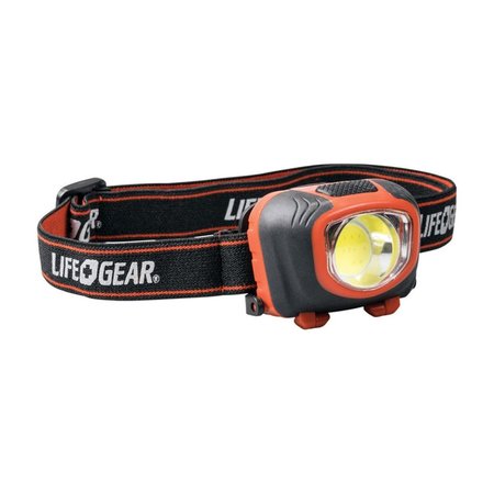 LIFE+GEAR Life Gear  260 Lumens Black & Red LED Head Lamp with AAA Battery 3900875